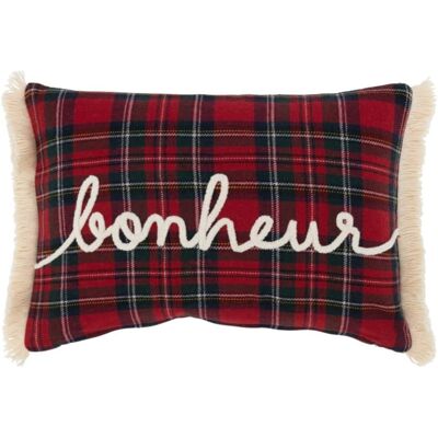 J-line Coussin rectangulaire en textile multicouleur 30x45x3.5 cm - Publicité J-line Coussin rectangulaire en textile multicouleur 30x45x3.5 cm - Publicité