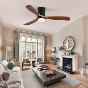 Urban Meuble Ventilateur de plafond réversible avec LED 3 pales bois naturel - Publicité Urban Meuble Ventilateur de plafond réversible avec LED 3 pales bois naturel - Publicité