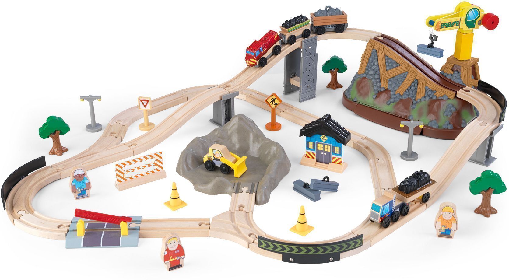 KidKraft Circuit de train en bois enfant bucket top