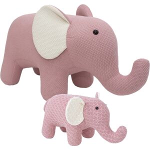 Crochetts Pack peluches elephant de algodón 100% rose