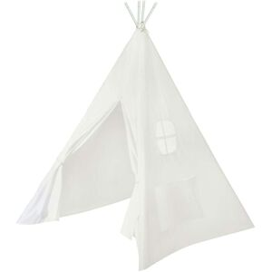 roba Tente tipi enfant avec sac de transport en toile blanc