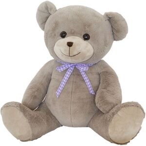 Home Maison Grande peluche Ourson bébé Gris 60 cm