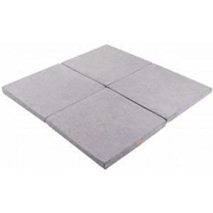 MeowBaby Tapis de jeu carré gris 120x120cm