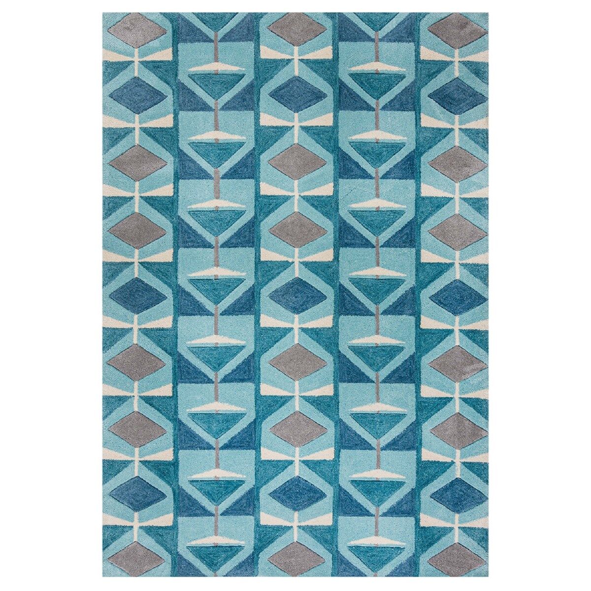 Novatrend Tapis de salon en Polyester Bleu 160x230 cm - Publicité