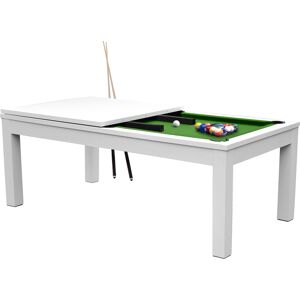 Rendez-Vous Deco Table de billard convertible blanche tapis vert