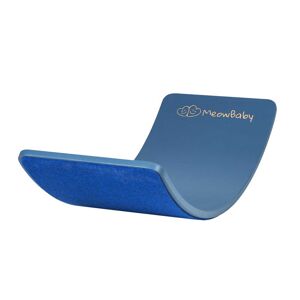 MeowBaby Planche d'équilibre bleue avec feutre bleu 80x30 cm
