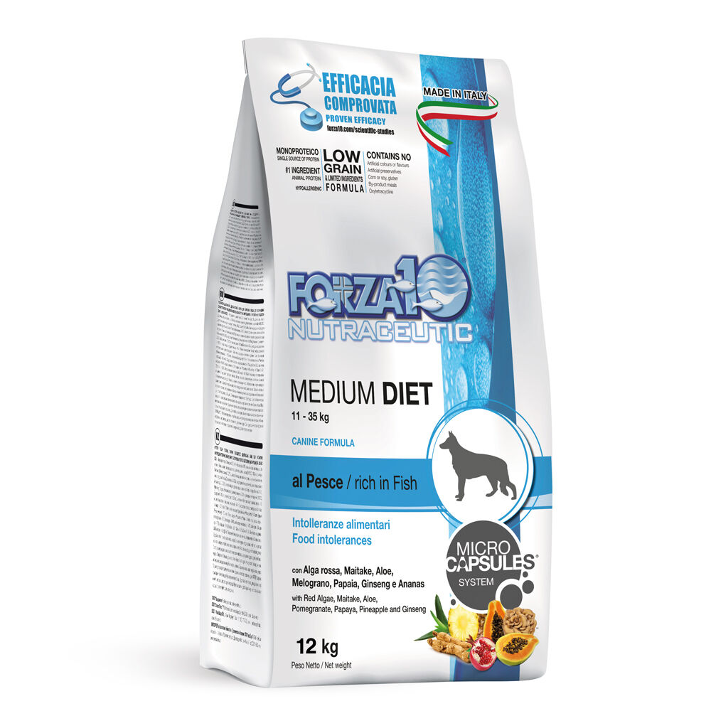 Forza10 Diet Dog 12kg Forza10 Medium Diet, poisson - Croquettes pour chien