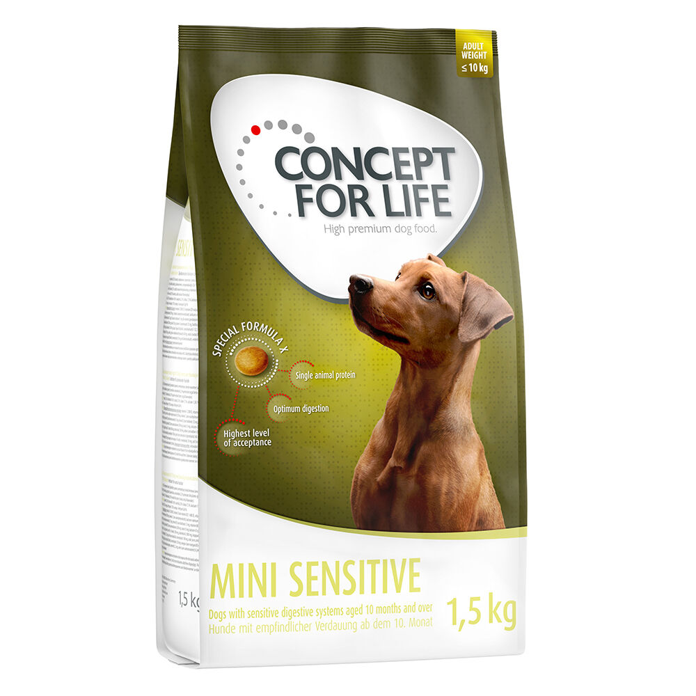Concept for Life 1,5kg Mini Sensitive Concept for Life - Croquettes pour Chien