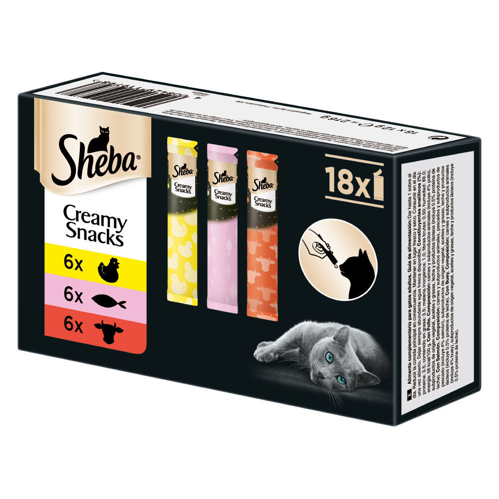 Sheba 18x12g Sheba Creamy Snacks - Friandises pour chat