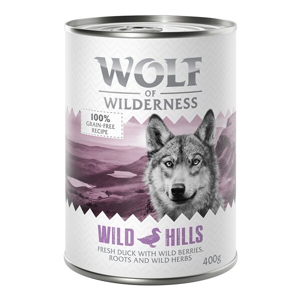 Wolf of Wilderness 6x400g Wild Hills canard, Wolf of Wilderness