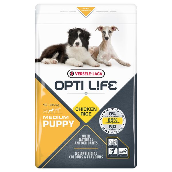 Opti Life 2x12,5kg Puppy Medium pour chiot Opti Life -