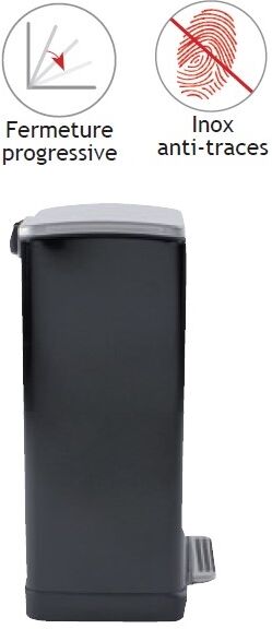 Poubelle noire  40 litres cube OGO Poubelle noire  40 litres cube OGO