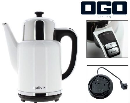 Bouilloire 170 cl Yona sans fil sur socle 360° Bouilloire 170 cl Yona sans fil sur socle 360°