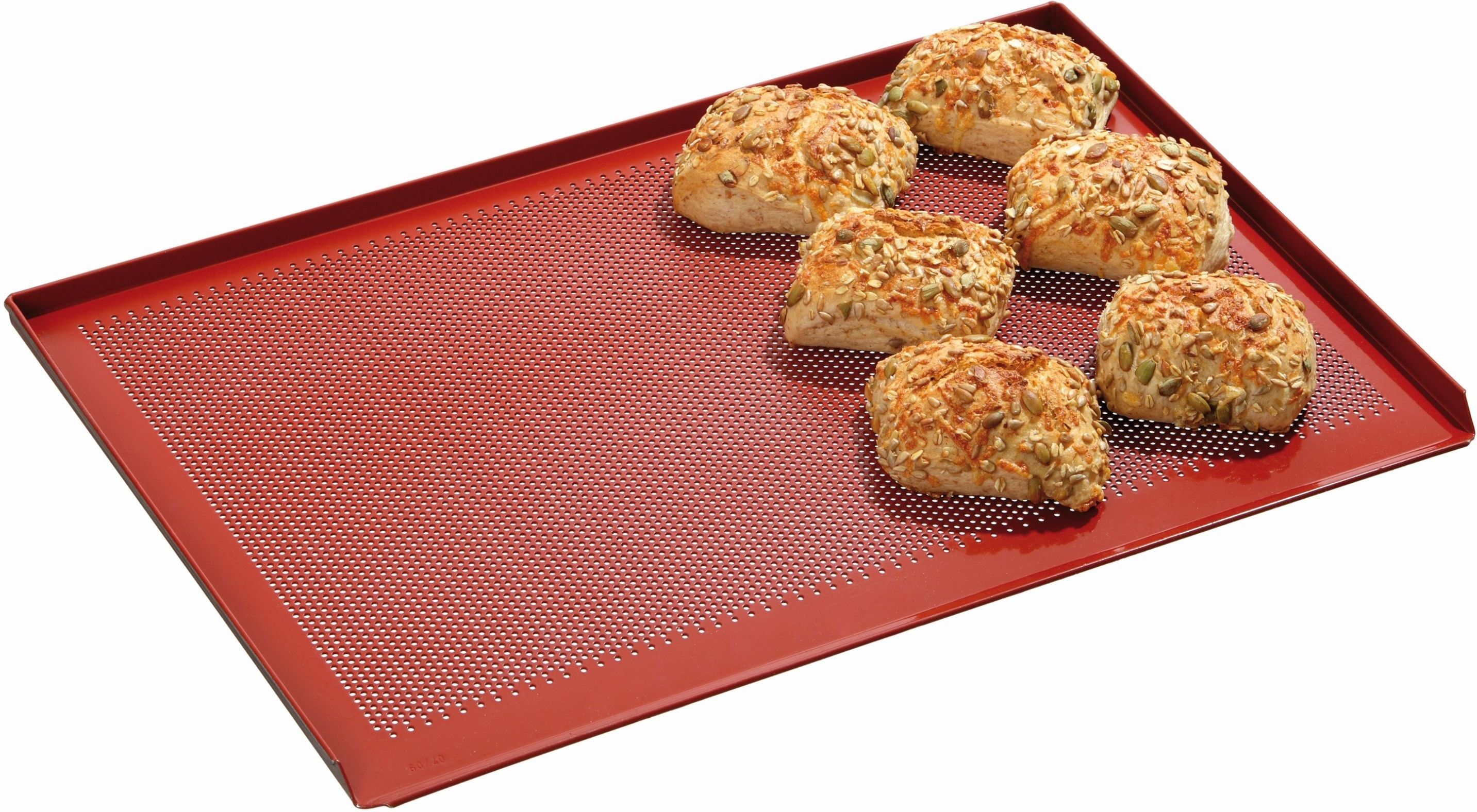 Bartscher Plaque perforee avec revetement silicone perforation 3mm a 3 ordures laterales apaisseur 1,5 mm Bartscher Plaque perforee avec revetement silicone perforation 3mm a 3 ordures laterales apaisseur 1,5 mm