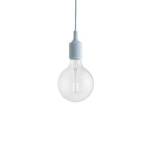 Suspension Muuto E27-Suspension avec ampoule LED Ø12,5cm Bleu