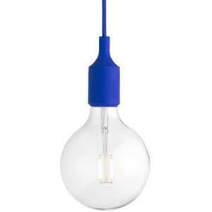 Suspension Muuto E27-Suspension avec ampoule LED Ø12,5cm Bleu