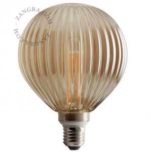 Ampoule Zangra LIGNES-Ampoule LED filament E27 4W 2200K Ø12,5cm Gris
