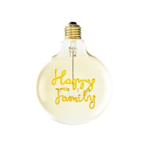Ampoule Message In The Bulb HAPPY FAMILY-Ampoule pour Suspension Verre H 17.2cm