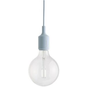 Muuto Suspension Muuto E27-Suspension avec ampoule LED Ø12,5cm Bleu