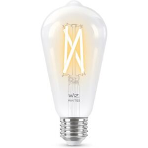 Wiz Ampoule Wiz EDISON-Ampoule LED connectée filament E27 6.7W=60W 806lm dimmable blanc chaud blanc froid Ø6.4cm Transparent