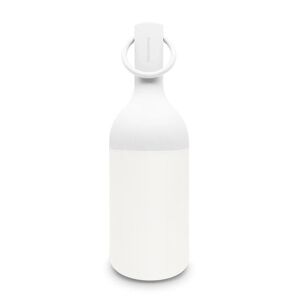 Lampe a poser exterieur DesignerBox ELO-Lampe nomade d'exterieur tactile Bouteille H31cm Blanc