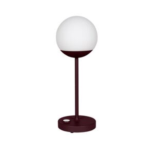 Lampe a poser exterieur Fermob MOOON! MAX-Lampe nomade LED d'exterieur rechargeable H41cm Rouge