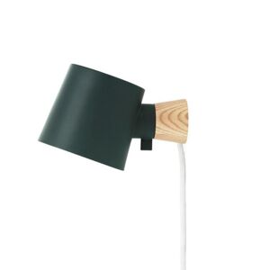 Normann Copenhagen Applique murale Normann Copenhagen RISE-Applique murale Acier/Bois avec câble L17cm Vert