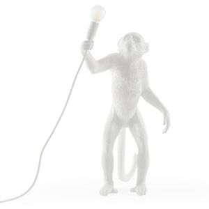 Seletti Lampe à poser extérieur Seletti MONKEY-Lampe à poser d'extérieur Singe debout H54cm Blanc