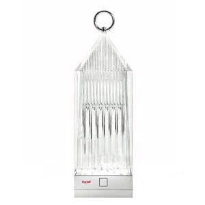 Kartell Lampe à poser extérieur Kartell LANTERN-Lampe baladeuse d'extérieur LED rechargeable H31cm Transparent
