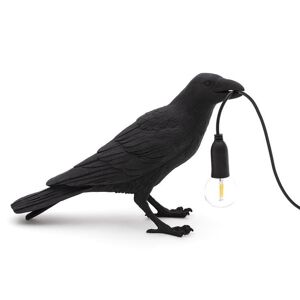 Seletti Lampe à poser Seletti BIRD-Lampe à poser Oiseau Debout H18,5cm Noir