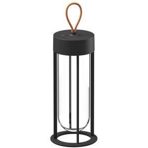 Flos Lampe à poser extérieur Flos IN VITRO-Lampe LED d'extérieur sans fil Verre/Aluminium H30cm Noir