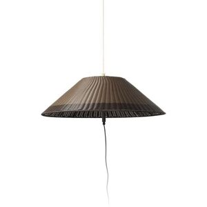 Faro Suspension extérieur Faro SAÏGON-Suspension d'Extérieur avec prise Osier Ø100cm Marron