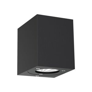 Nordlux Applique murale extérieur Nordlux CANTO KUBI 2-Applique d'extérieur LED 2 lumières Métal H10.6cm Noir