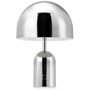 Tom Dixon Lampe à poser Tom Dixon BELL PORTABLE-Lampe à poser LED rechargeable avec dimmer H28cm Argenté