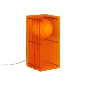 BANG Lampe à poser BANG LOP SMALL RECTANGLE-Lampe à poser LED Acrylique H38cm Orange