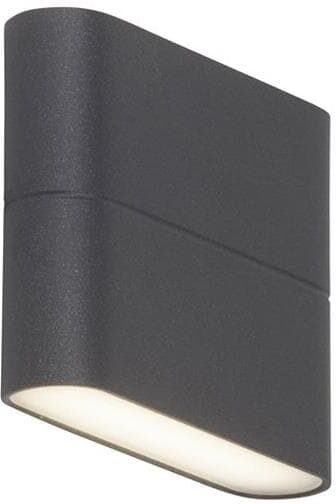 AEG Applique murale extérieur AEG TELESTO-Applique d'extérieur LED 2 lumières Aluminium H9cm Gris