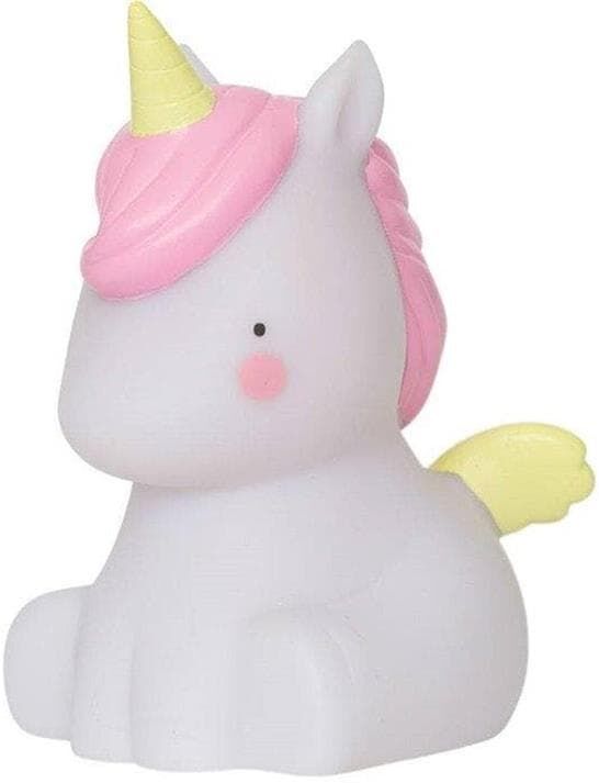 A Little Lovely Company Veilleuse lumineuse A Little Lovely Company LICORNE-Veilleuse LED Licorne H12,5cm Blanc