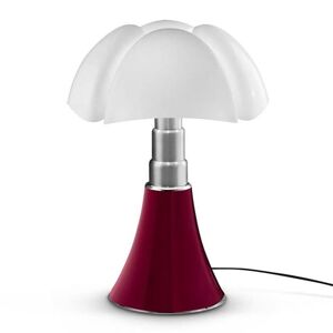 Lampe a poser Martinelli Luce PIPISTRELLO-Lampe ampoules LED pied telescopique H66-86cm Rouge