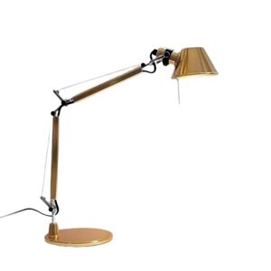 Lampe a poser Artemide TOLOMEO MICRO-Lampe de bureau H37cm Dore