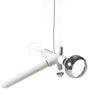 Suspension Moooi CLUSTER-Suspension 5 Lumieres avec Ampoules decoratives L19cm Blanc