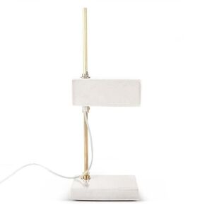 Lampe a poser Piet Hein Eek TEMPLATE-Lampe de bureau Ceramique / Laiton H55cm Blanc