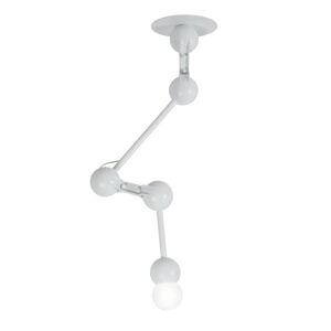 Plafonnier Forestier BRAS-Plafonnier Articule Metal H135cm Blanc