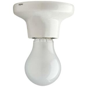 Spot Zangra PORCELAINE-Spot douille porcelaine Ø10cm Blanc