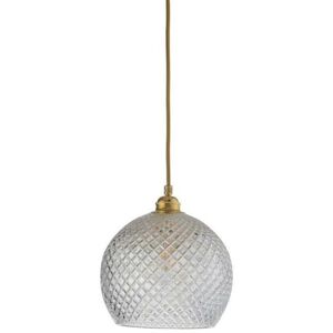 Suspension Ebb & Flow ROWAM CRYSTAL-Suspension Metal/Cristal Ø22cm Dore