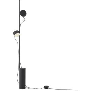 Lampadaire Muuto POST LAMP-Lampadaire 2 Lumieres LED Metal H136.2cm Noir