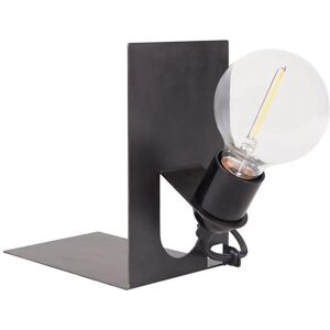 Lampe a poser Frama AML LIBRARY-Lampe a poser avec Serre-livre Metal H11cm Noir