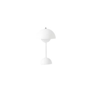 Lampe a poser & Tradition FLOWERPOT VP9-Lampe a poser sans fil avec variateur tactile H29.5cm Blanc