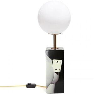 Lampe a poser Seletti TOILETPAPER-Lampe a poser Porcelaine et Verre H70cm Blanc