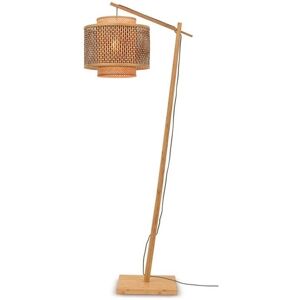 Lampadaire Good & Mojo BHUTAN-Lampadaire Bambou H176cm / Abat-jour Ø40cm Beige