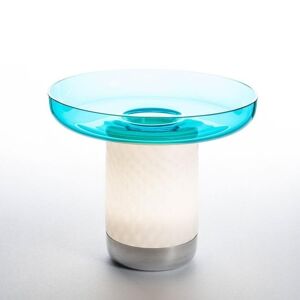 Lampe a poser Artemide BONTÀ-Lampe sans fil avec coupelle H21cm Bleu